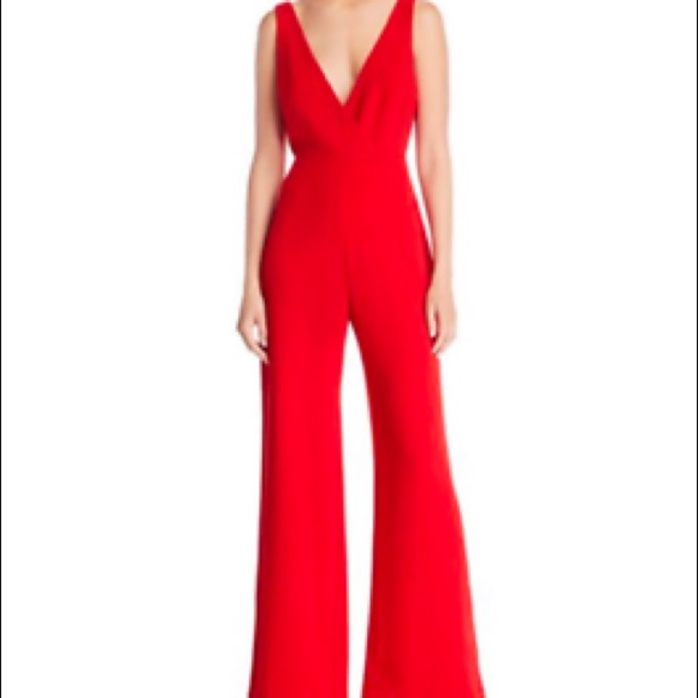 WAYF Curtis red jumpsuit size XXL